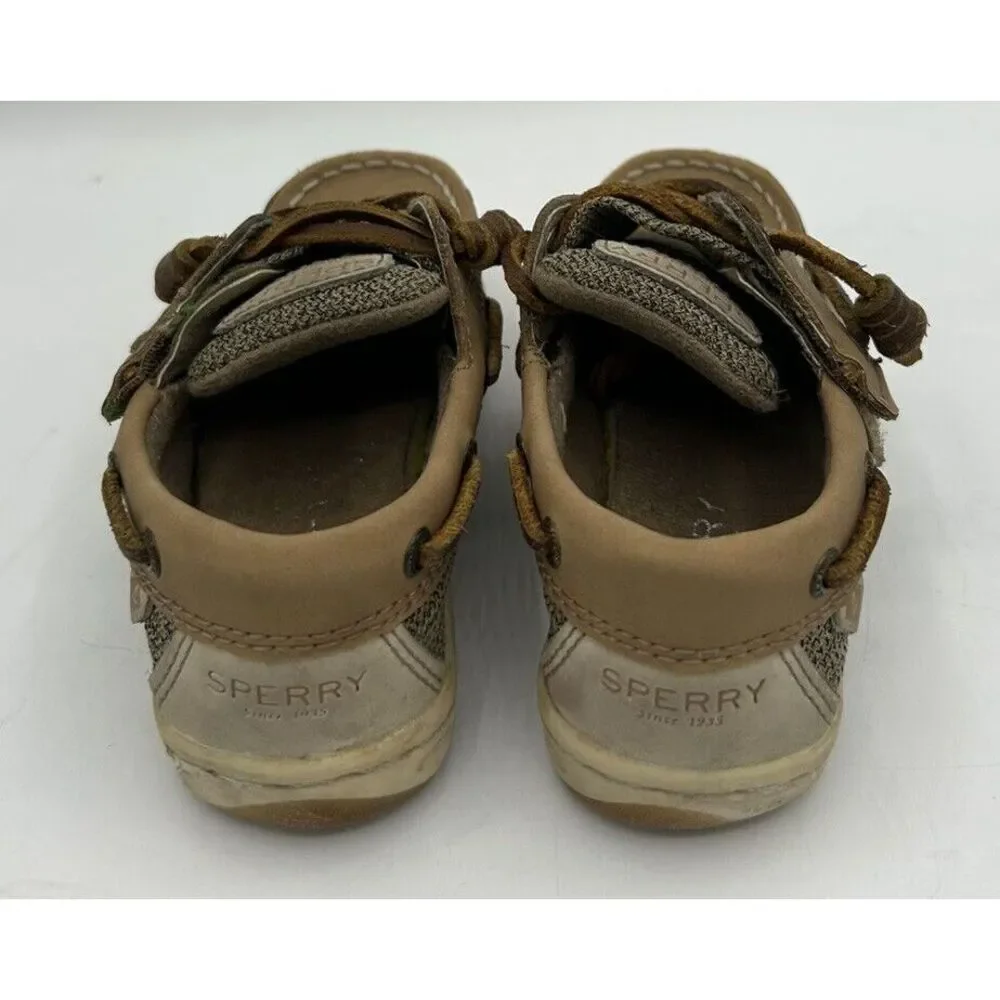 Sperry Youth Boat Shoes Brown‎ Leather 61394 Size 8M
